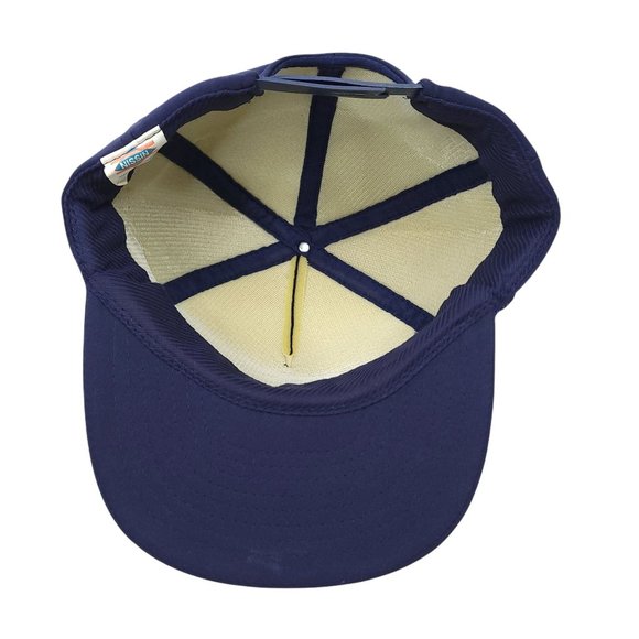 Vintage Nissin Snapback Foam Trucker Cap Hat C&G Auto Parts Tupelo MS Blue - Picture 3 of 11
